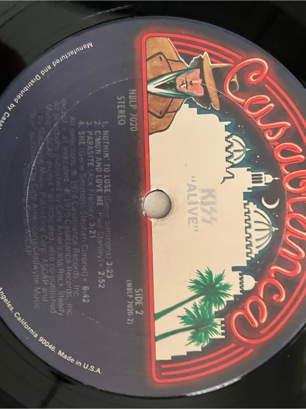1975 KISS “Alive” Vinyl Record #NBLP 7020 First Pressing - Picture 4 of 16